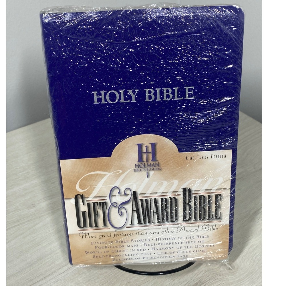 Holman KJV Gift and Award Bible Blue Imitation Leather Red Letter New Sealed